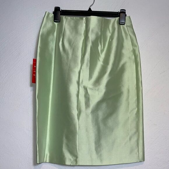 Sara Campbell Green Pencil Skirt 8 - Picture 2 of 3